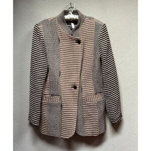 Deborah Cross Textile Artist Woven Handmade Blazer Jacket Nature Art Unique